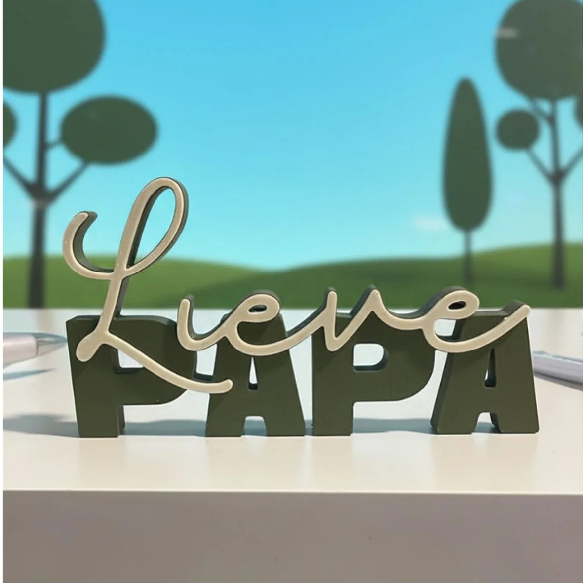 Lieve Papa tekstbeeldje - 15 korting 10 x 10 cm 9 - 0076