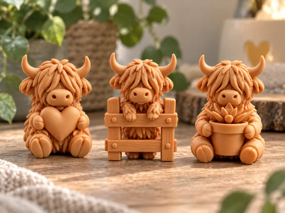 Schotse hooglander beeldje Taupe