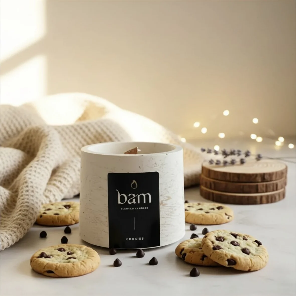 BAM Cone geurkaars - Bam cookie cone - 0056