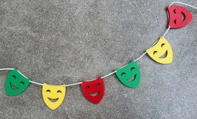 Carnavalsslinger rood geel groen
