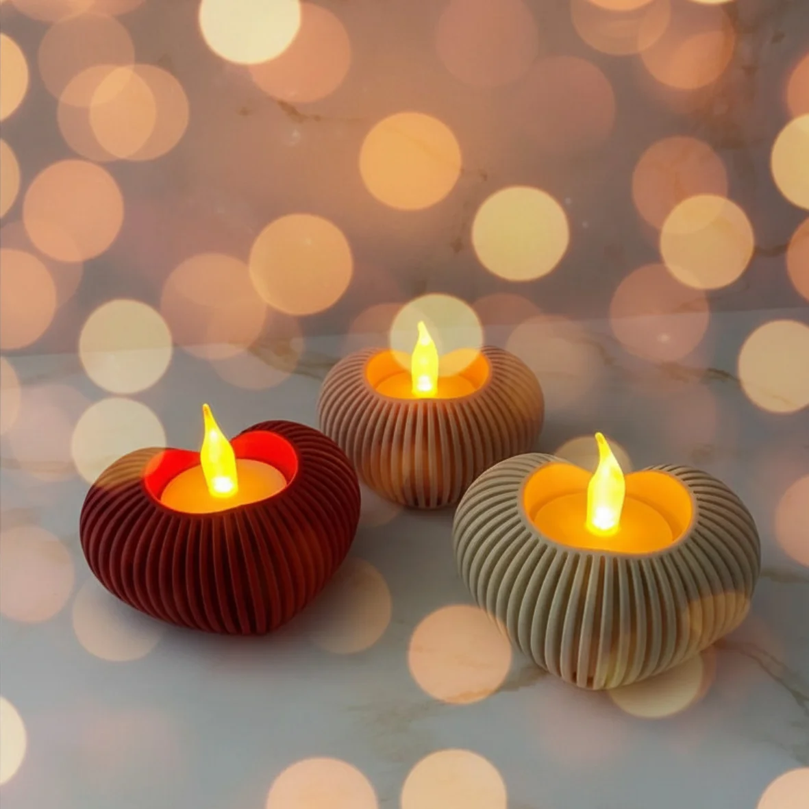 Hartvormige lichtdecoratie set