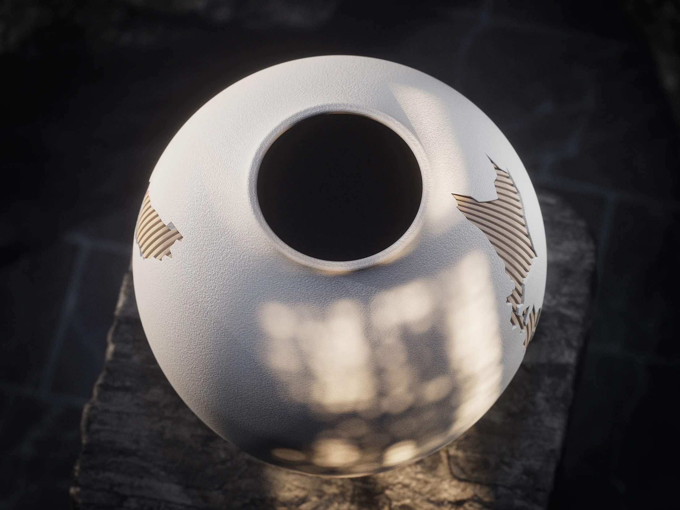 Kintsu Nihon vaas met Japan-motief - Kintsu nihon vase 03 - 0094