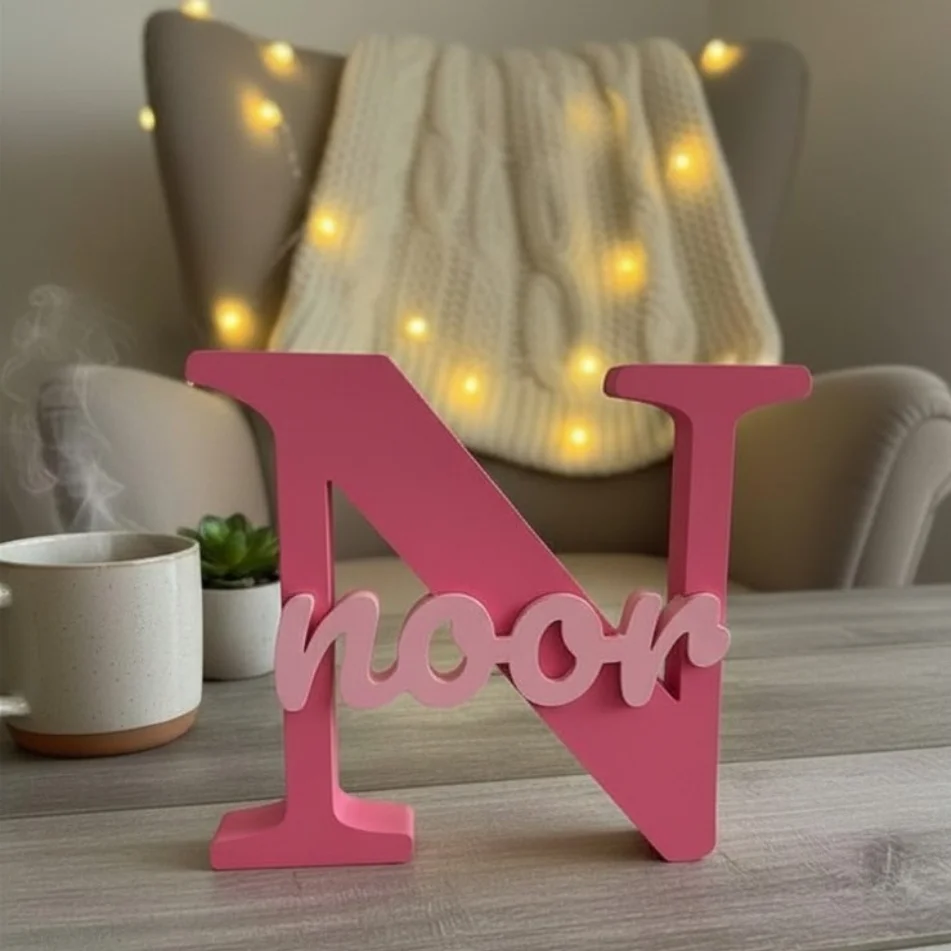 Naamletter met eigen naam - Naamroze - 054