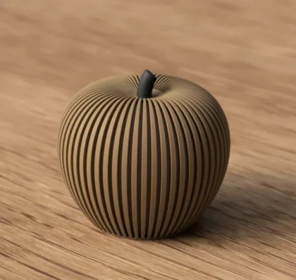 Decoratieve appel met ribbels