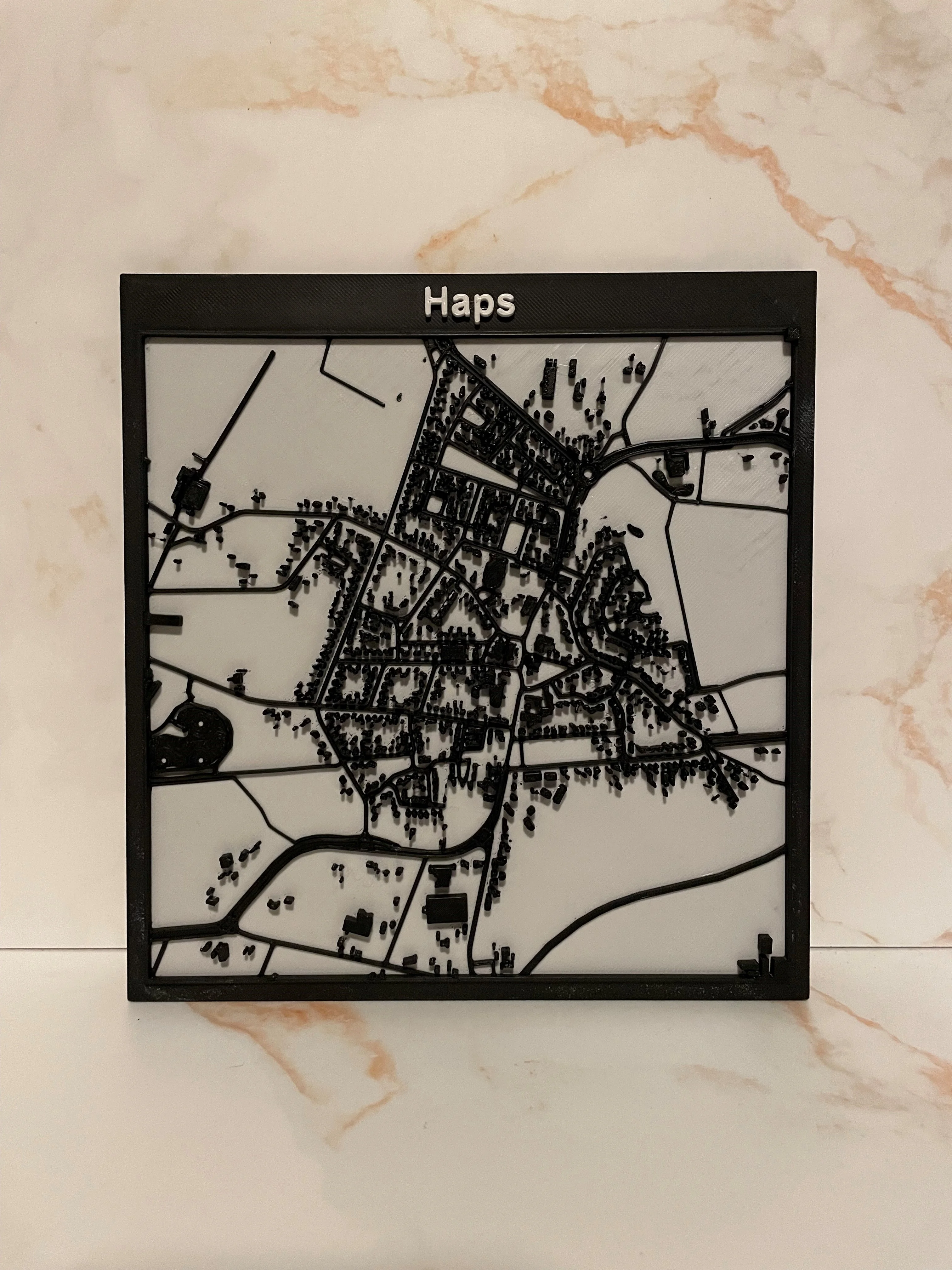 Plattegrond van je woonplaats in lijst - Special haps 1 - 0032 (290)