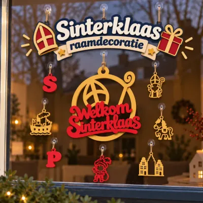 Sinterklaas raamdecoratie set - Ff8a4c23a083221a - 00116