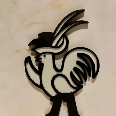 Haan raamdecoratie voor Pasen - Haan - 0031