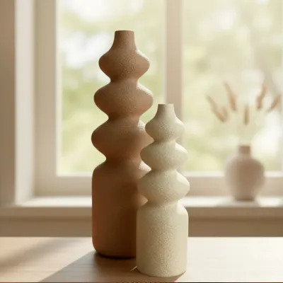 Nordic vaas voor droogbloemen - Setje vaasjes deco - 025