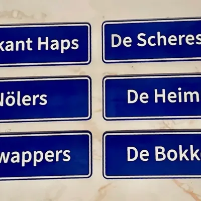 Carnaval naambordje met eigen tekst - Verenigingsbordje carnaval 1 - 0029 (177)