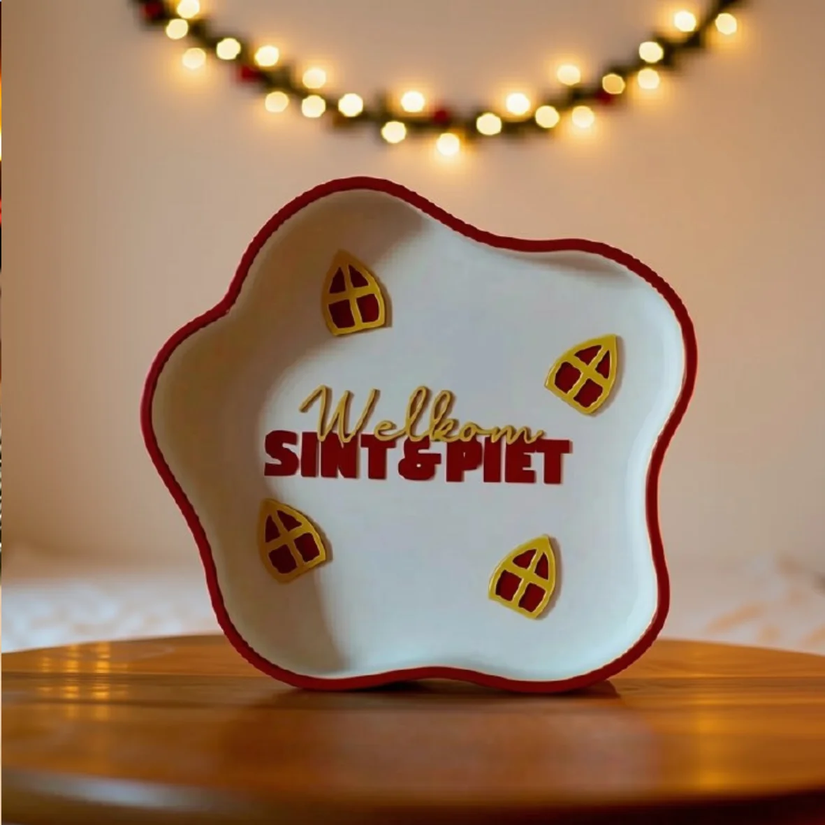 Sinterklaasbakje Welkom Sint en Piet 15 CM